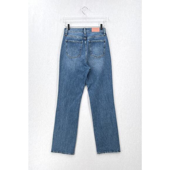 PISTOLA Cassie Super High Rise Straight Jean Womens 27 Blue Distressed Destroyed - Picture 4 of 16